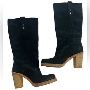 UGG Black Heeled Boots